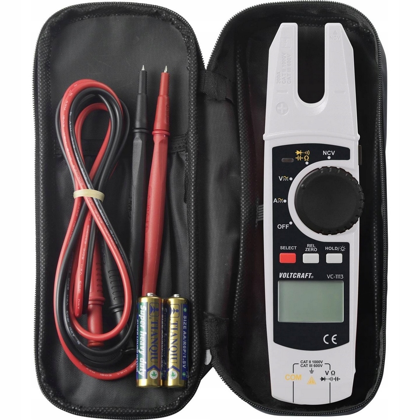 Miernik cęgowy MULTIMETR specjalistyczny WYŚWIETLACZ CAT II 1000 V True RMS