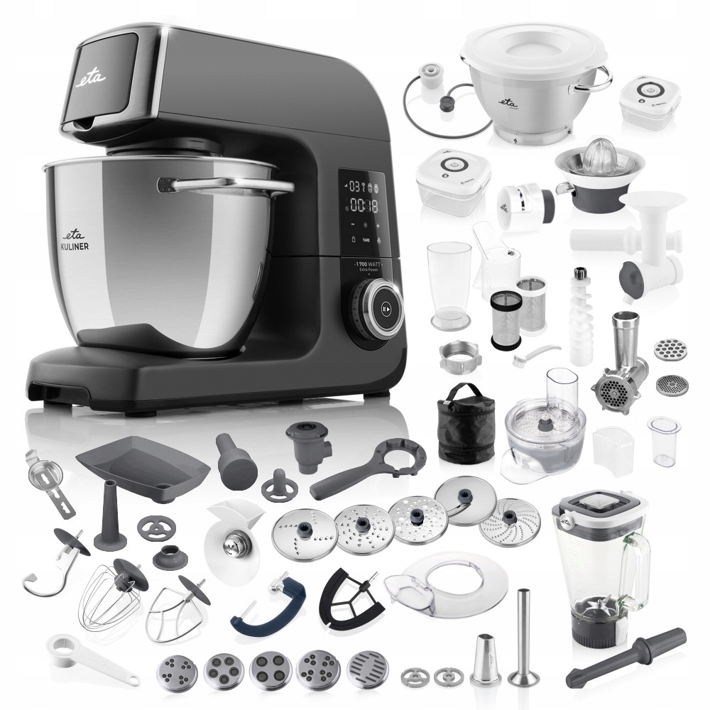 Robot kuchenny MIKSER PLANETARNY ETA Kuliner II MAX 1700W misa 6,7L BLENDER