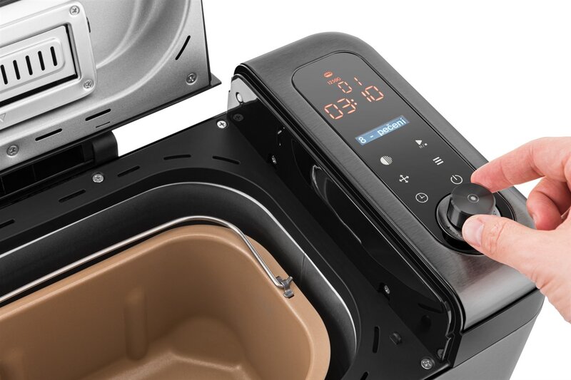 Wypiekacz do chleba Eta Duplica II 1,5kg 850W 2 haki 24 PROGRAMY