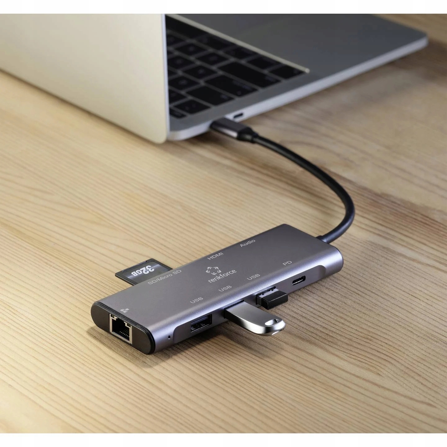Stacja dokująca USB C HUB ADAPTER SD Przejściówka z USB do HDMI 4K