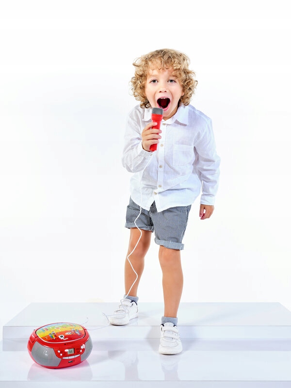 Boombox dla Dzieci CD Bluetooth USB MP3 MIKROFON