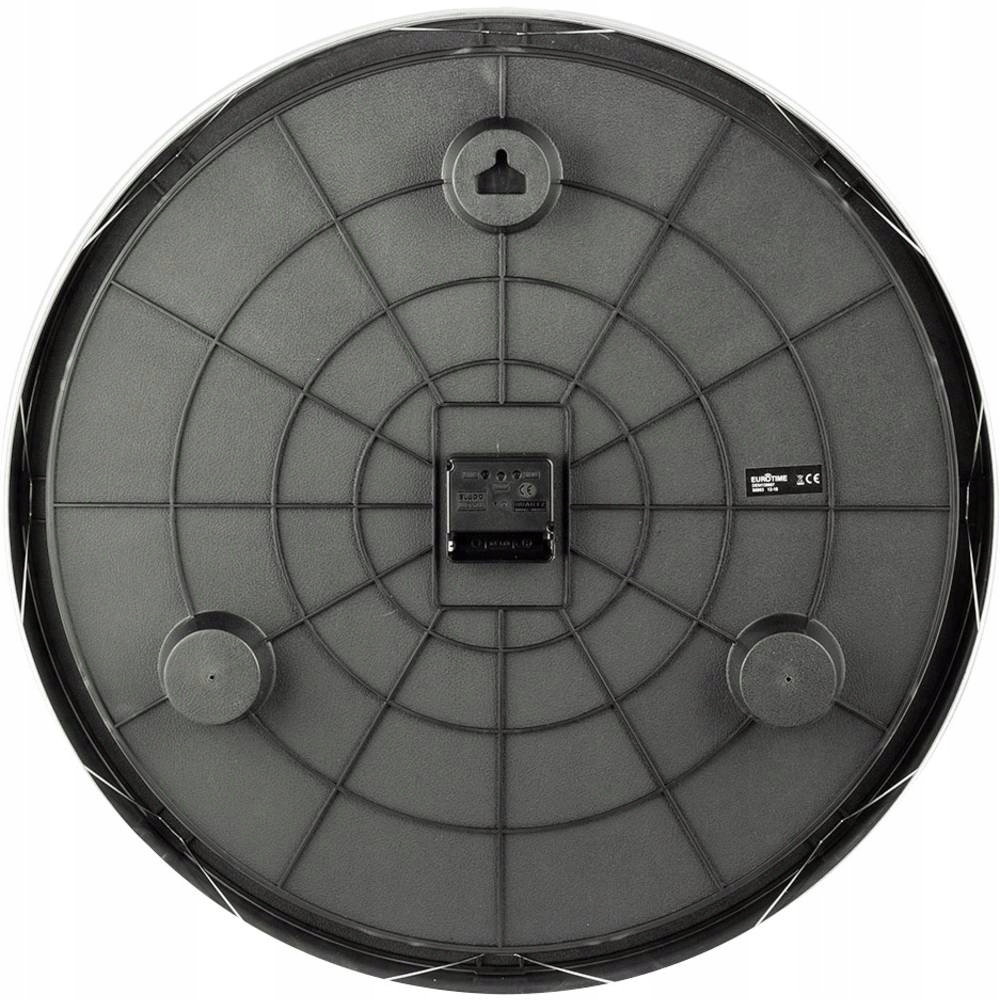 Zegar ścienny sterowany radiowo 50cm DCF77 aluminium