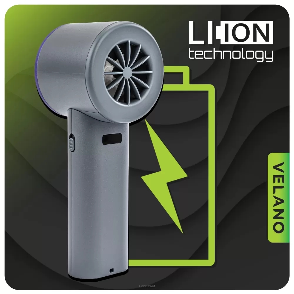 Wentylator RĘCZNY podróżny AKUMULATOROWY 4000mAh wyświetlacz REGULACJA