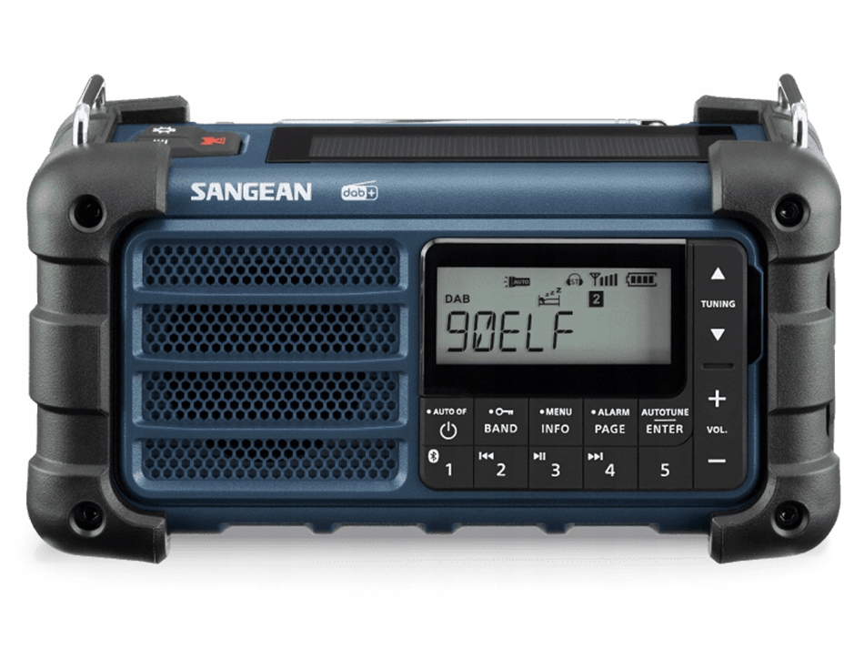 Radio FM outdoorowe DAB + SOLARNE survivalowe Bluetooth DYNAMO latarka IP55