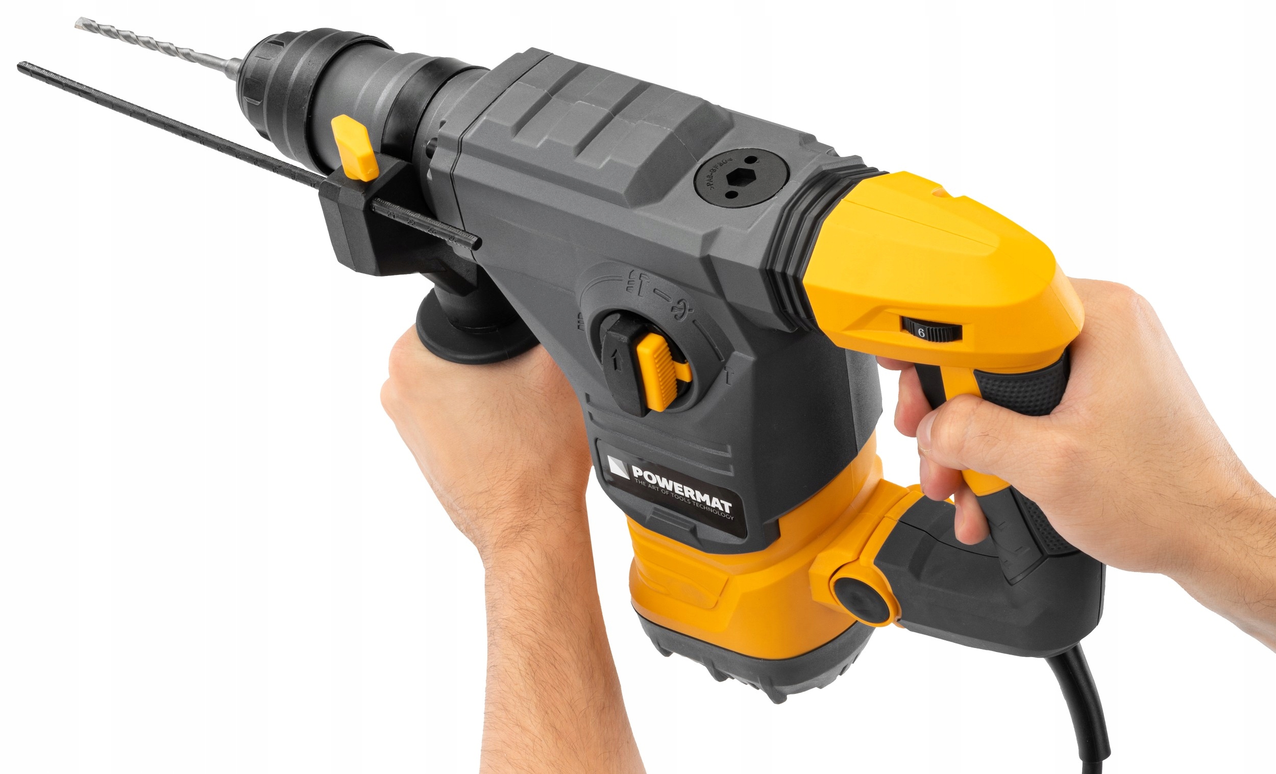 MŁOT UDAROWY młotowiertarka UDAR SDS+ 2600W 5,5J WALIZKA 3x WIERTŁO DŁUTA