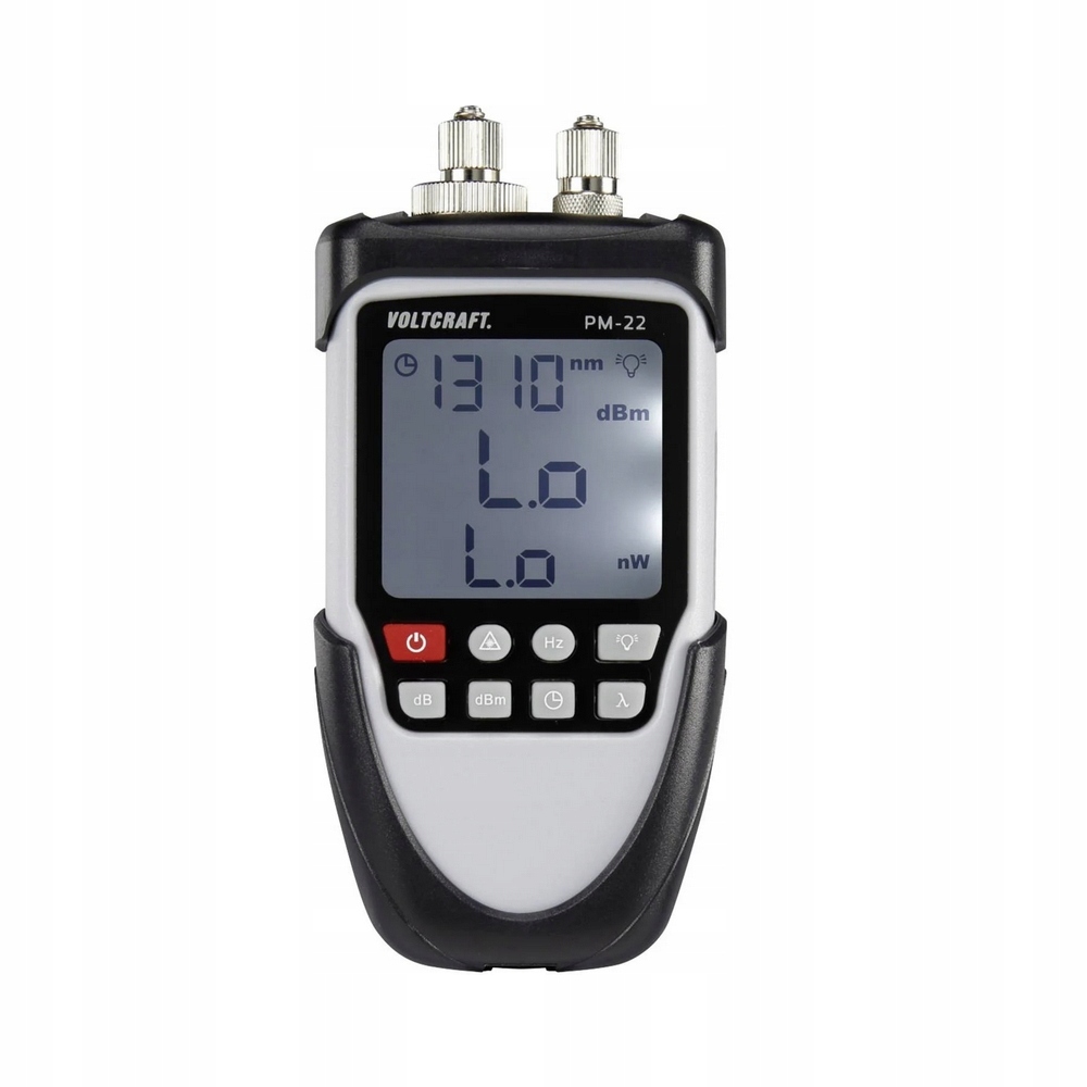Tester MIERNIK mocy światłowodów VOLTCRAFT test ciągłości SC ST FC do +6dBm