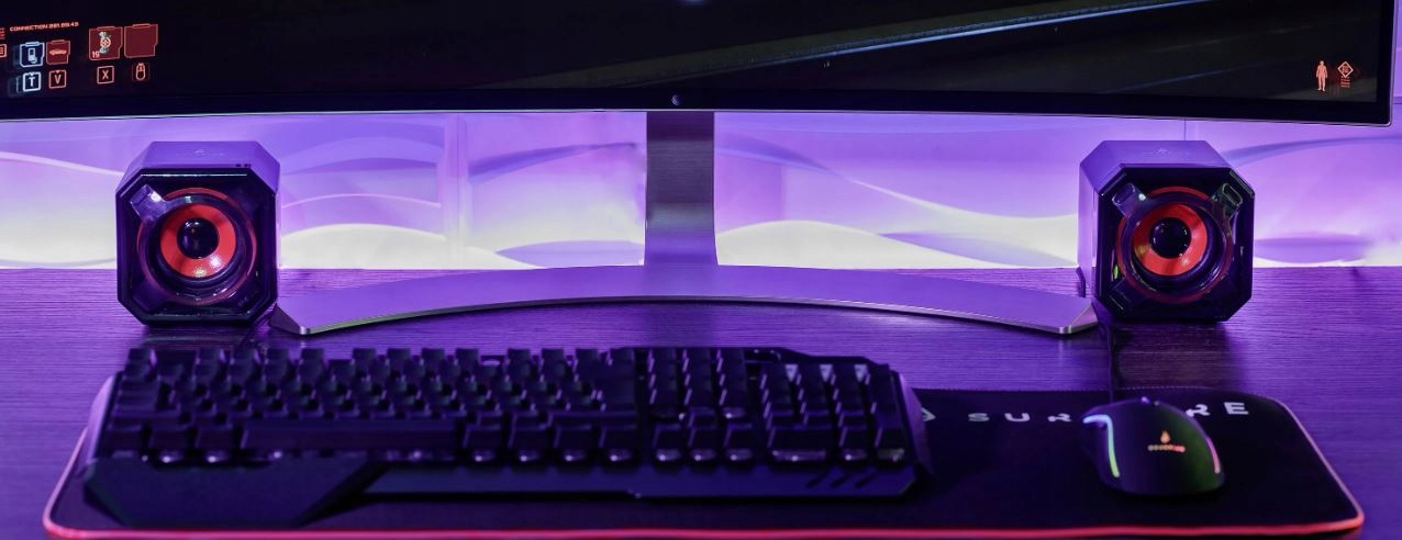 Głośniki Komputerowe 2.0 Gaming USB