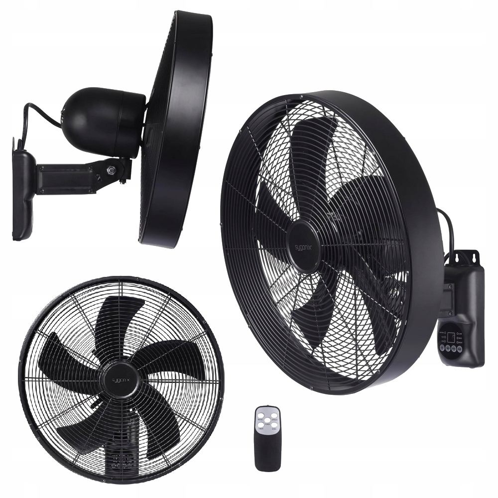 Wentylator ścienny 40cm OSCYLACJA timer PILOT 3 prędkości Sygonix