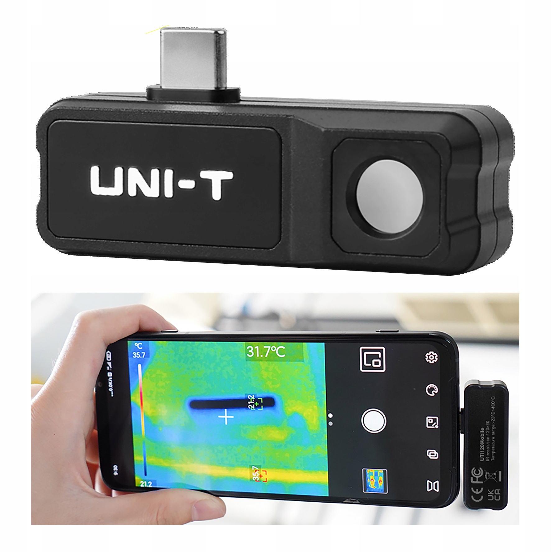 Kamera TERMOWIZYJNA mobilna UNI-T USB Android