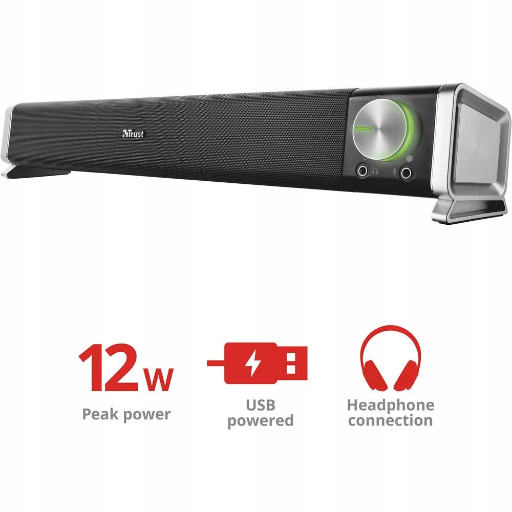 Głośnik komputerowy SOUNDBAR Trust USB AUX 3.5mm