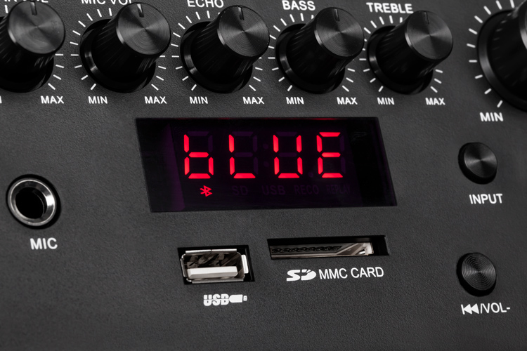 Głośnik Bluetooth KOLUMNA MIKROFON KARAOKE USB SD