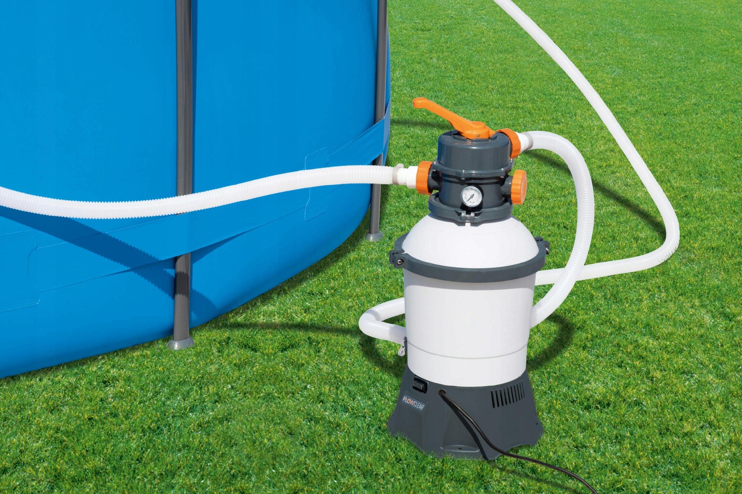 Pompa do basenu PIASKOWA 3028 l/h FILTR Bestway 85 W