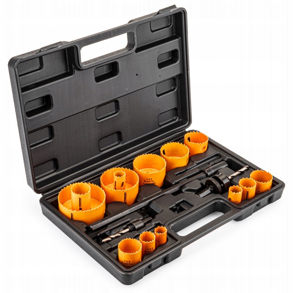 Otwornice do metalu drewna bimetal otwornica ZESTAW otwornic 17 elementów