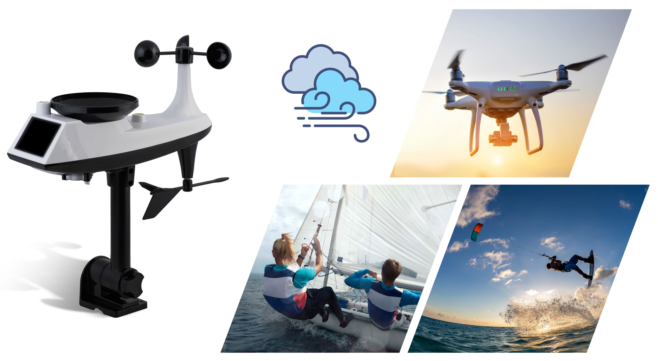 Stacja pogody profesjonalna PROGNOZA pogodowa WI-FI SOLAR APLIKACJA WIATR