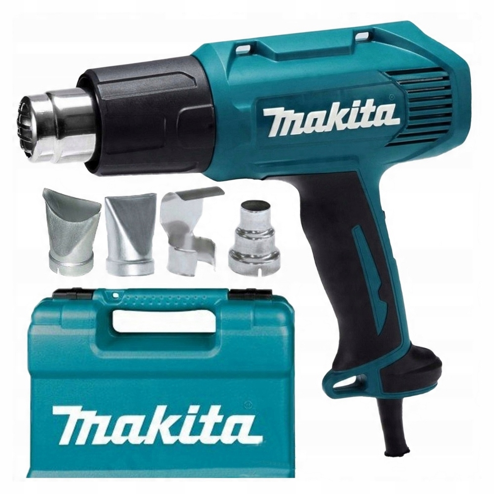 Opalarka 1600 W 2-biegi elektryczna sieciowa WALIZKA 4 dysze MAKITA