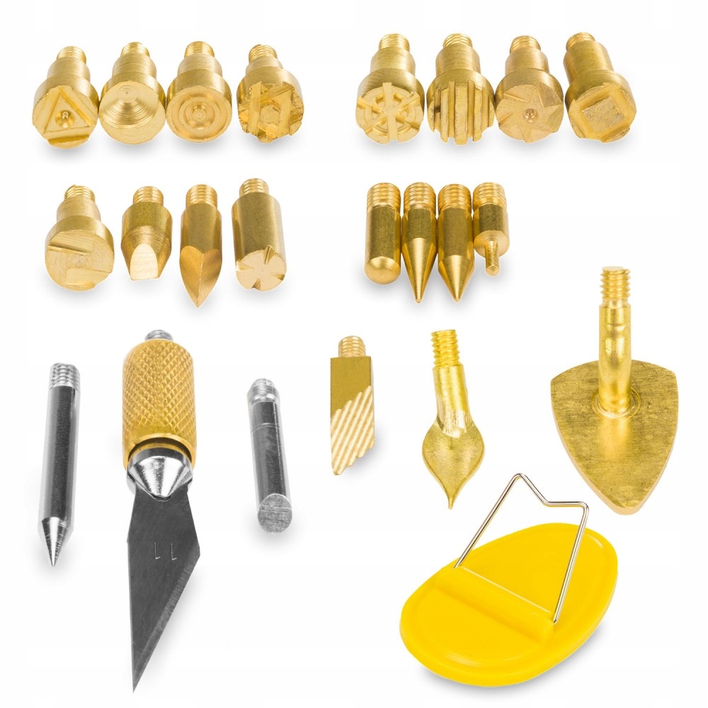 Lutownica 60W Wypalarka do Drewna Pirograf 23ele