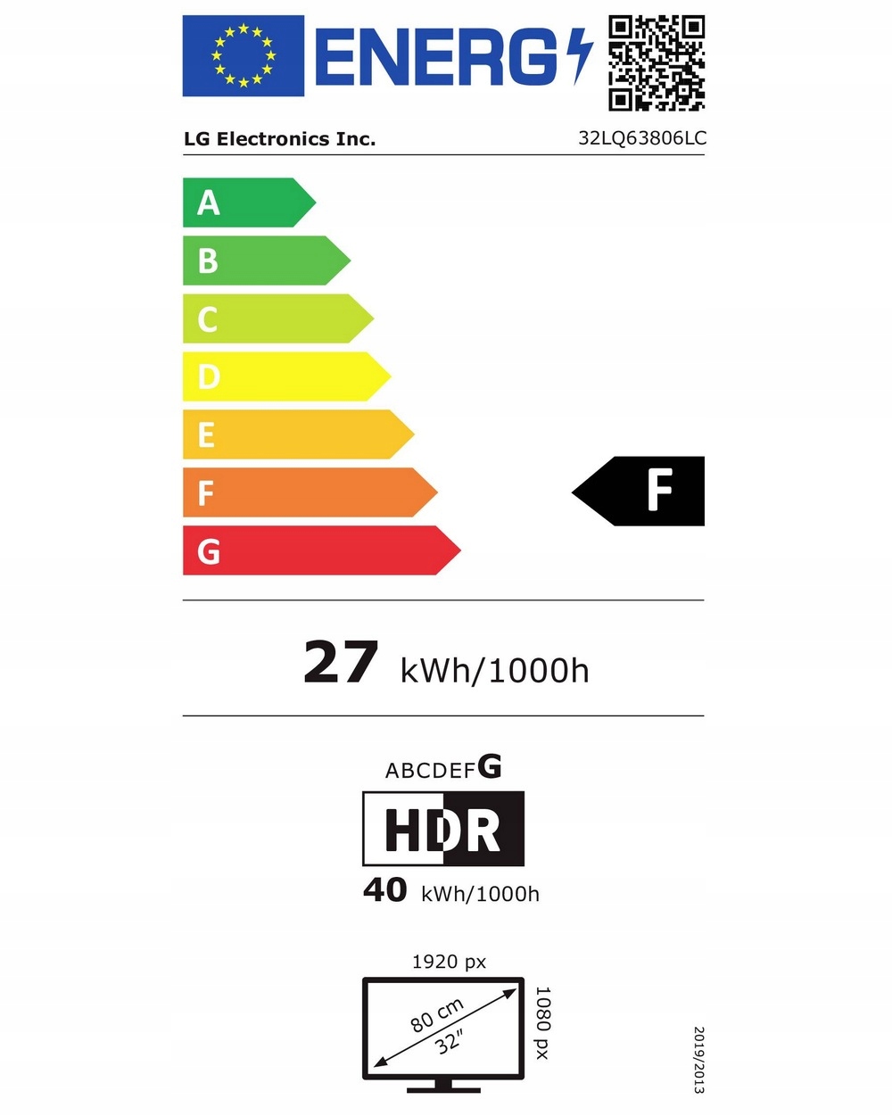 BIAŁY TELEWIZOR LG SMART TV WiFi BT webOS LED FHD 32'' Netflix YouTube 12V