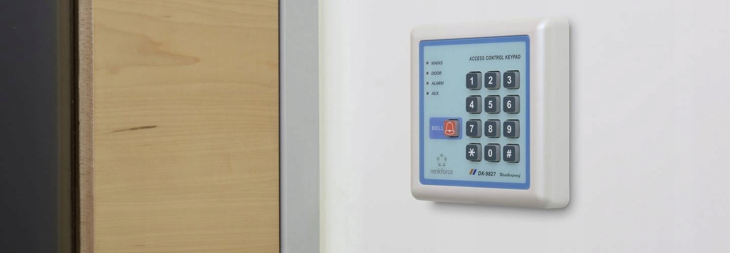 Zamek CYFROWY kodowy PODŚWIETLANA klawiatura wodoodporny IP65 DZWONEK