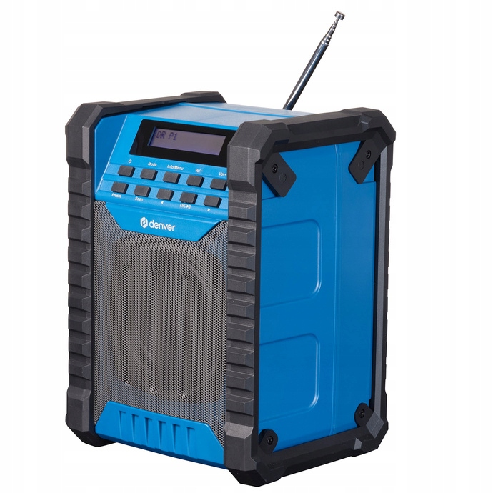 Radio BUDOWLANE FM DAB na budowę przenośne Bluetooth AKUMULATOR aux IP54