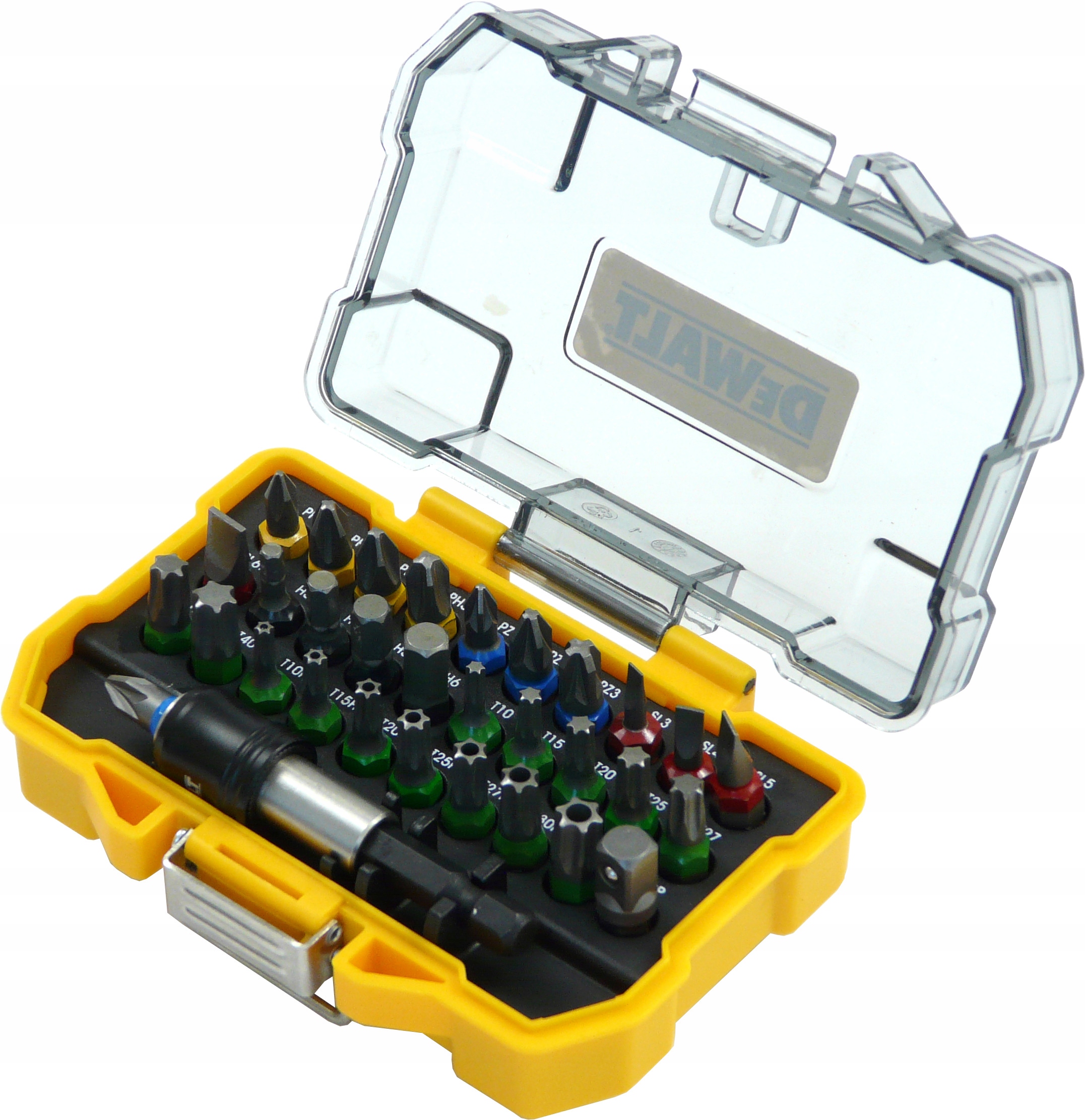 Zestaw bitów DeWalt 32 elementy TORX pozidriv IMBUS magnetyczny uchwyt ETUI