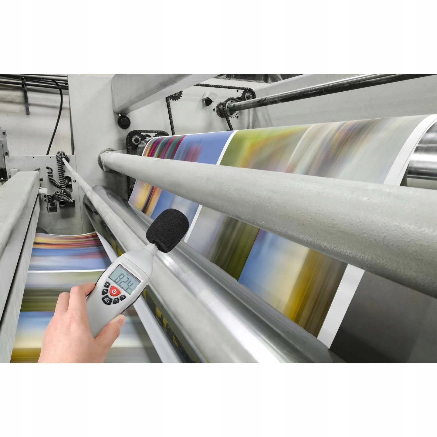 Decybelomierz MIERNIK dźwięku SONOMETR 130 dB 8 kHz VOLTCRAFT