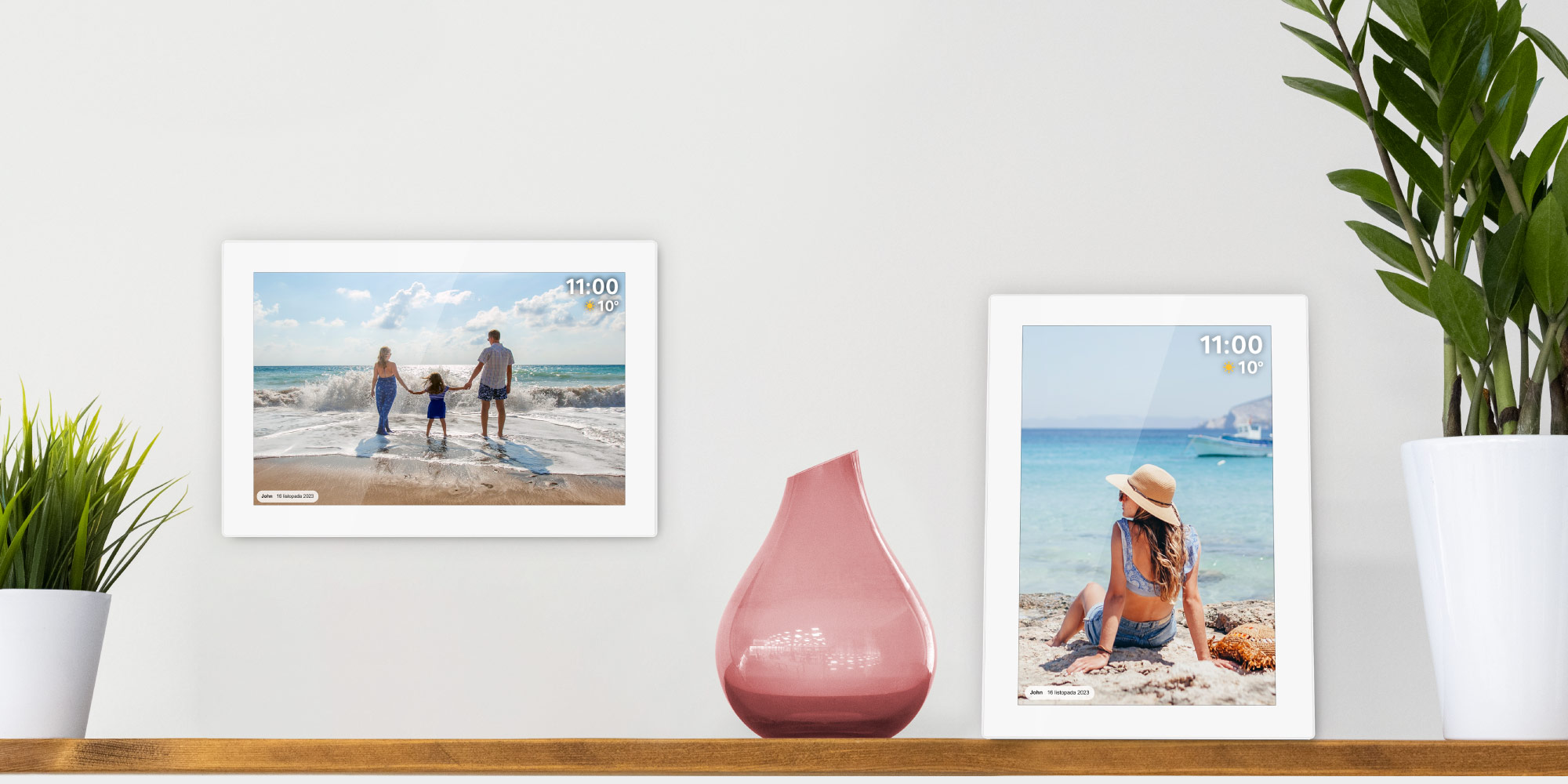 Cyfrowa ramka na zdjęcia 10.1 cali IPS dotyk Android WiFi WIDEO POGODA SD