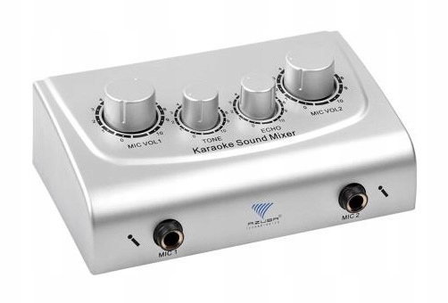 Mikrofon do KARAOKE MIKSER AUDIO z efektami ECHO 2 mikrofony w zestawie