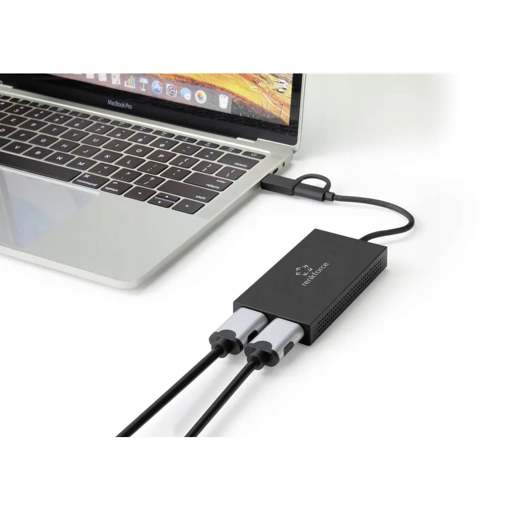 Adapter HDMI stacja dokująca HUB Przejściówka z USB do Dual HDMI 4K