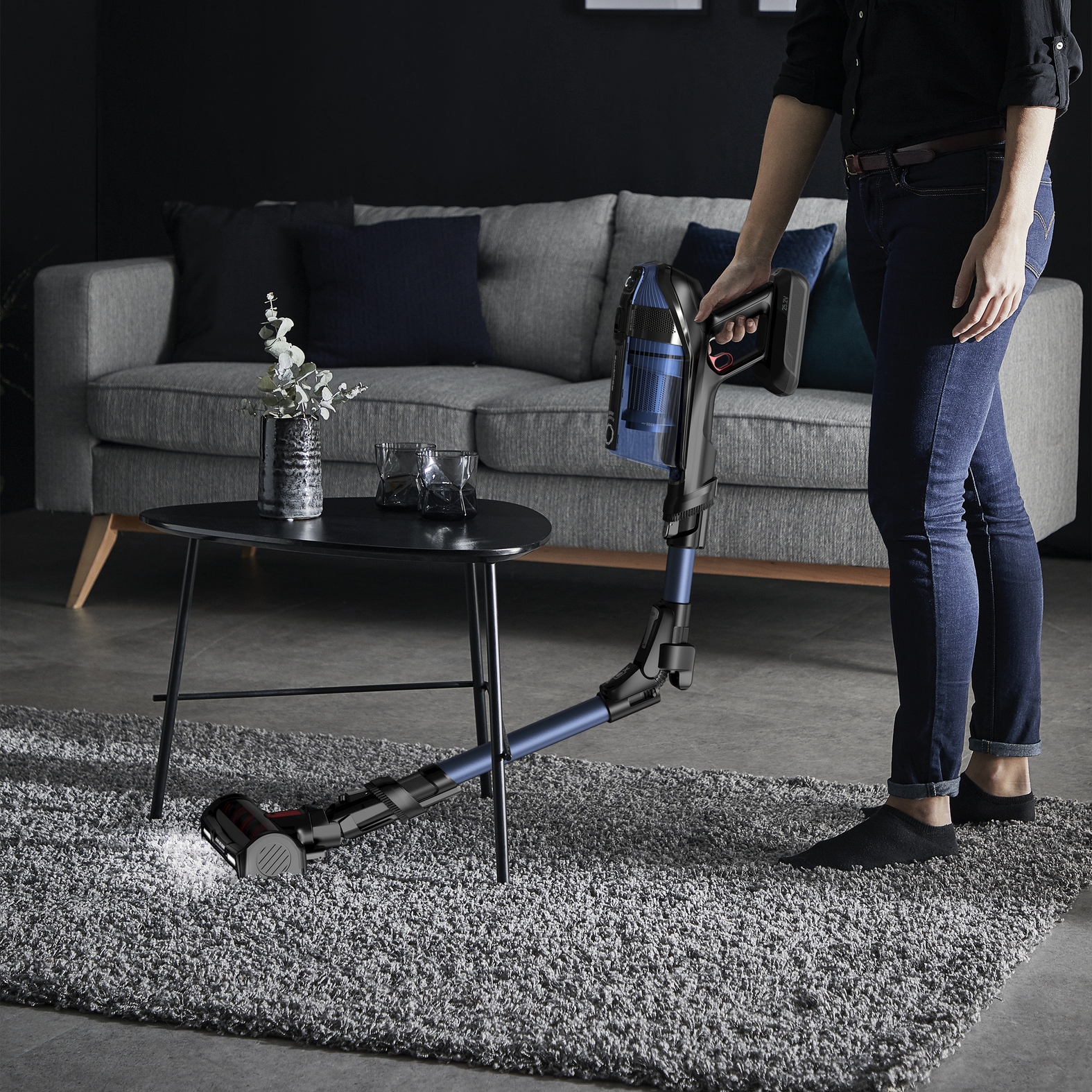 Odkurzacz AKUMULATOROWY pionowy BEZWORKOWY 25.9 V końcówka mopująca Rowenta