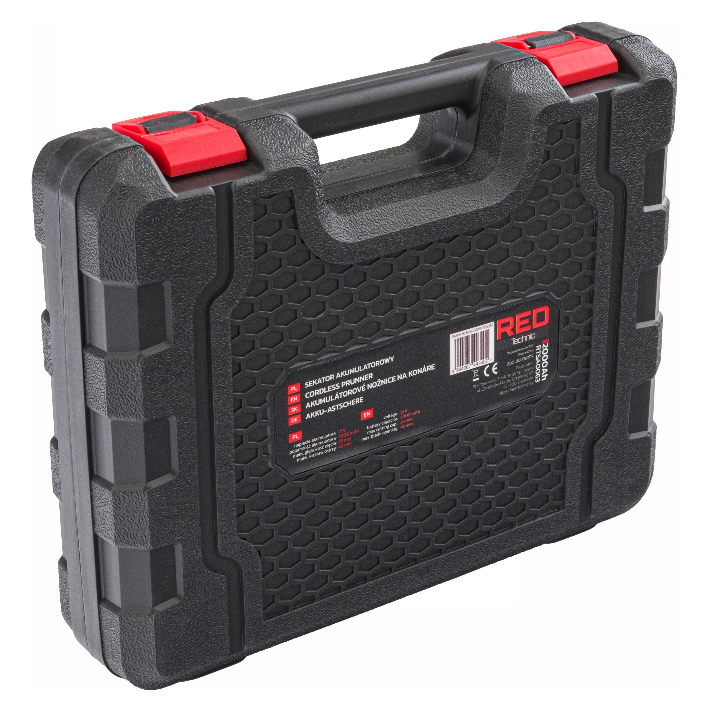 Sekator AKUMULATOROWY nożyce elektryczne DO CIĘCIA GAŁĘZI krzewów 2x20V 2Ah