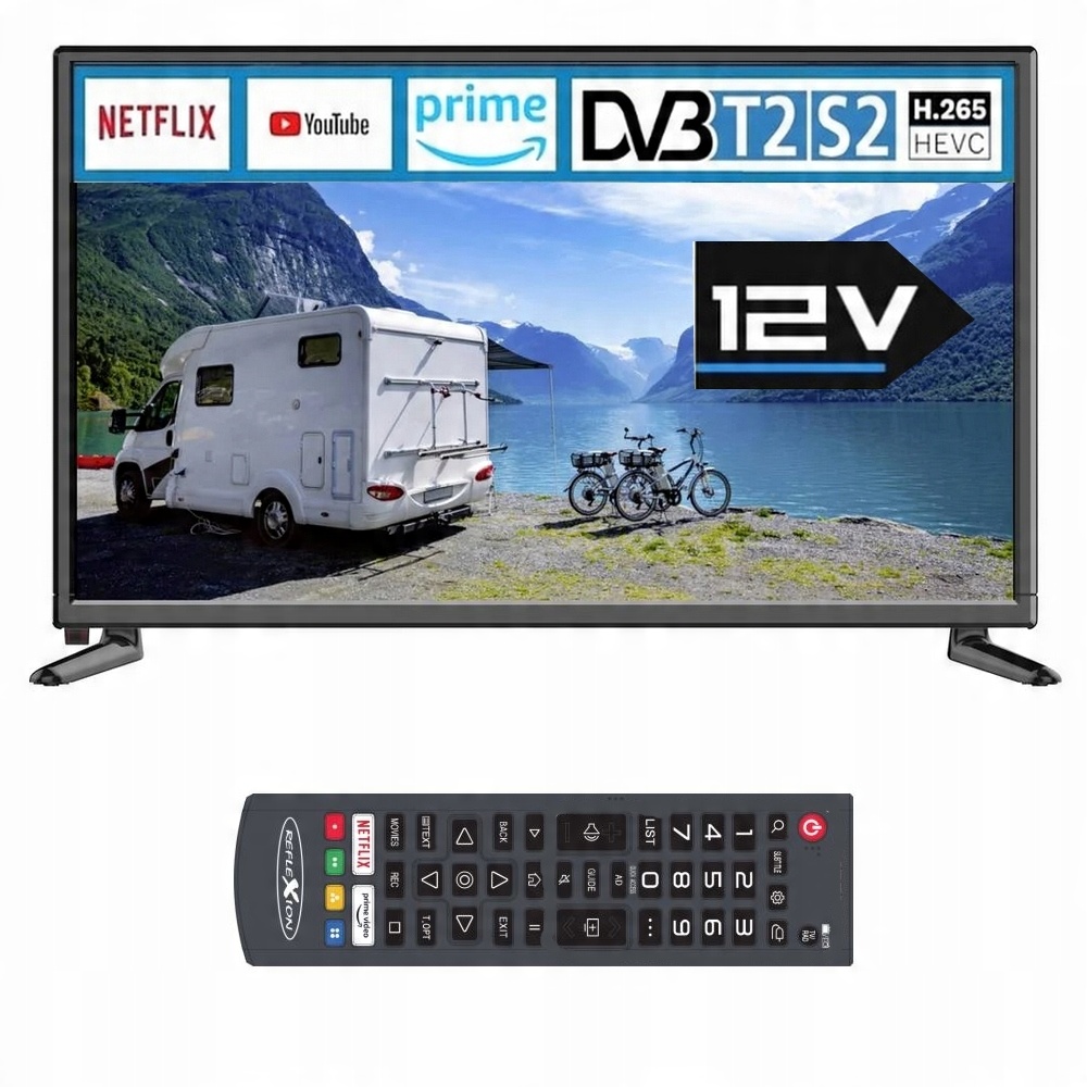 Telewizor do KAMPERA SMART TV 22'' Full HD WiFi BT WLAN CI+ APLIKACJE 12V