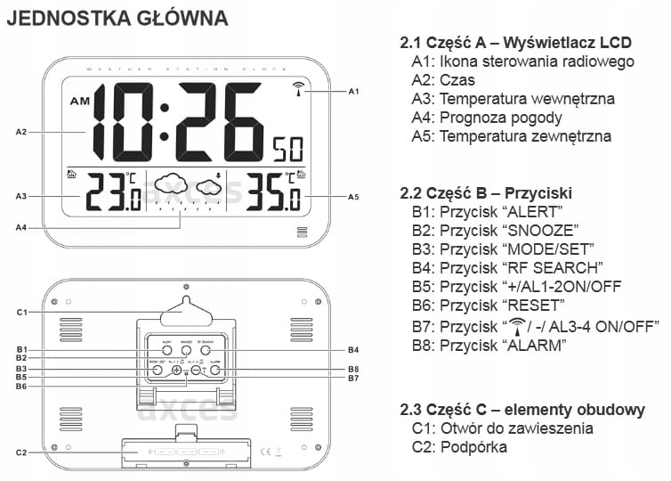 Stacja Pogody Stacja Pogodowa HYUNDAI Prognoza