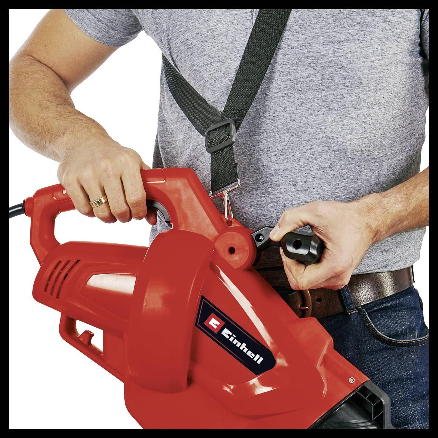 Dmuchawa do liści Einhell funkcja ssania worek 40L rozdrabniacz 3000W