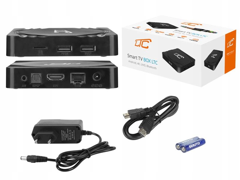 Odtwarzacz smart TV 4K android 9.1 WiFi NETFLIX