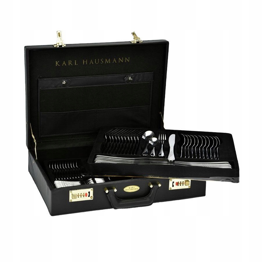 Sztućce w Walizce Ekskluzywne 72 ele na 12 Osób