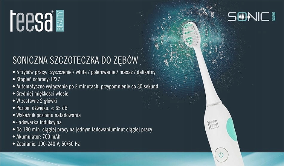Szczoteczka SONICZNA do zębów wybielanie