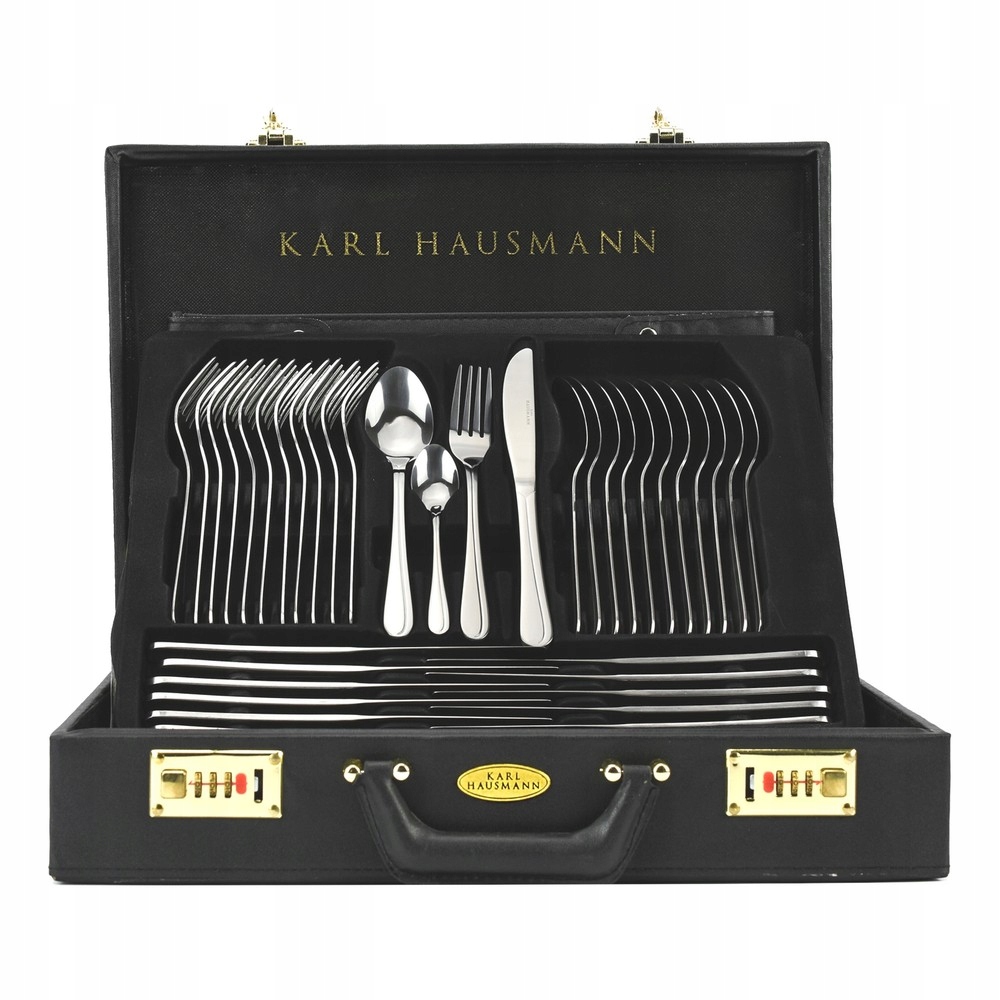 Sztućce w WALIZCE EKSKLUZYWNE 72 elementy na 12 OSÓB