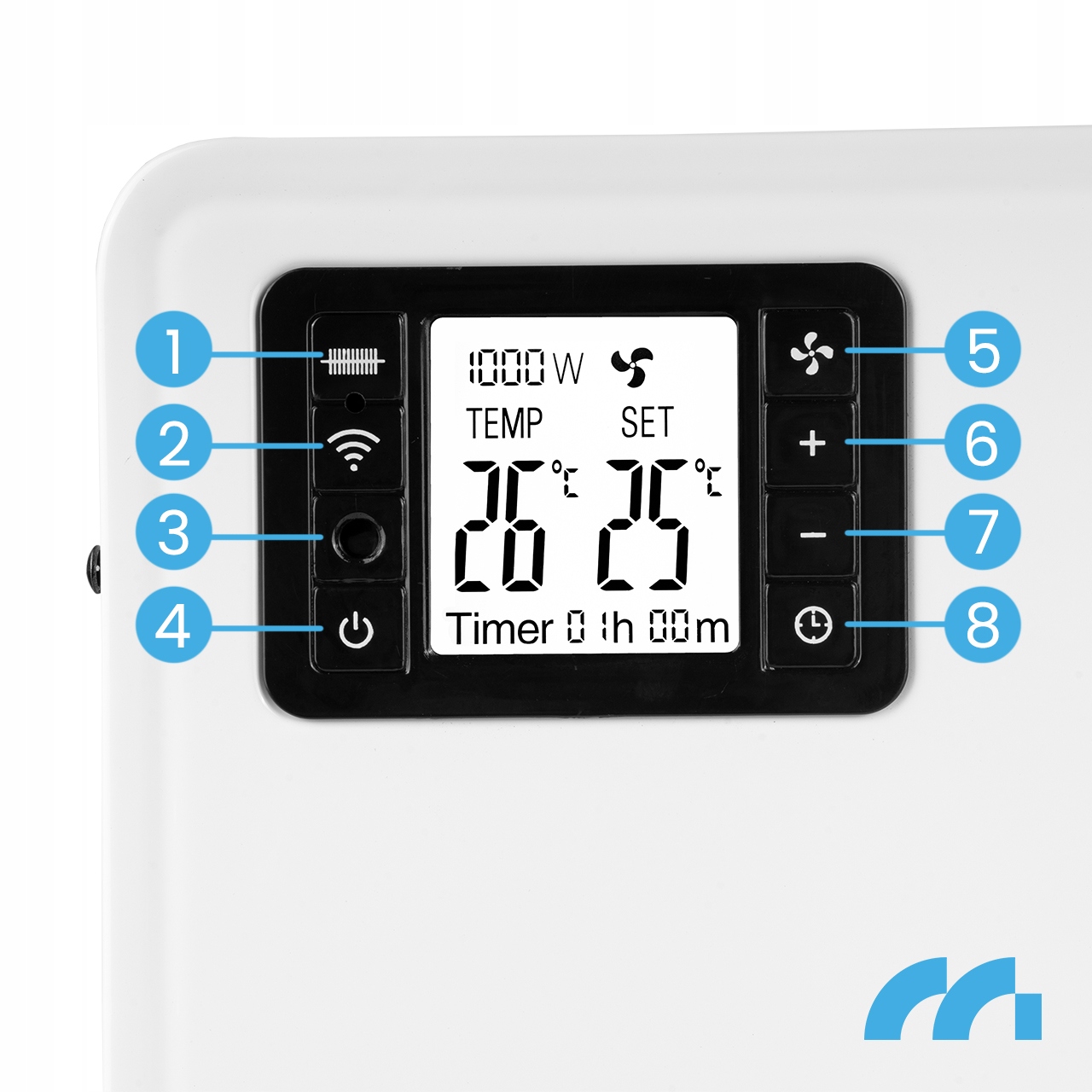 Grzejnik elektryczny 2300W KONWEKTOROWY termostat WIFI aplikacja PILOT