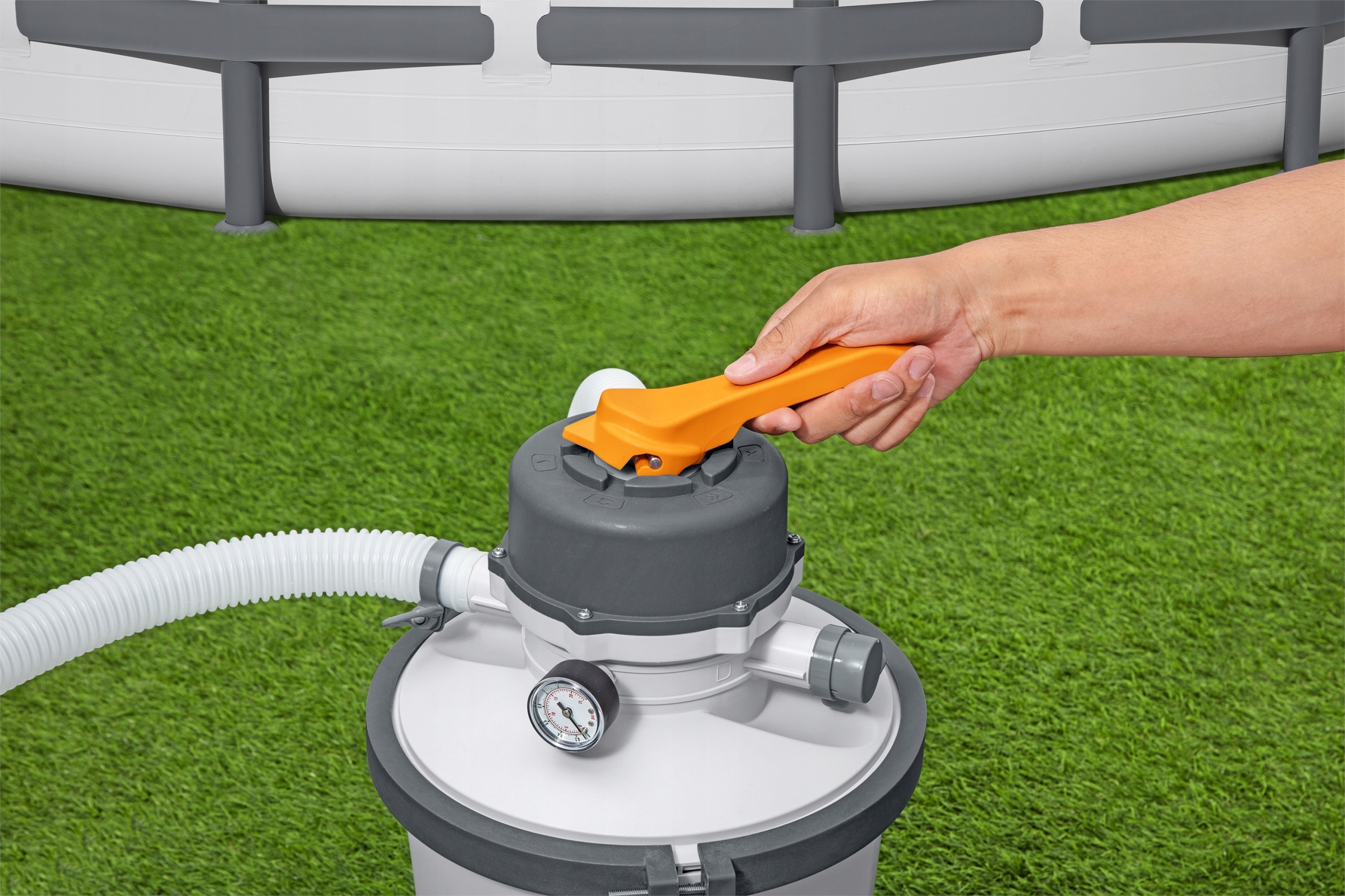 Pompa do basenu PIASKOWA 3028 l/h FILTR Bestway 85 W