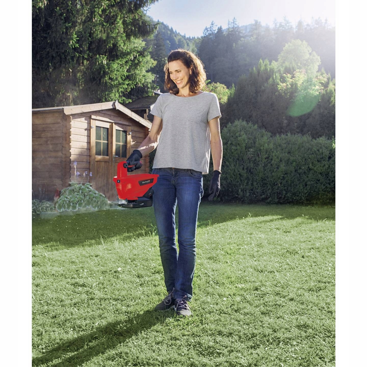 Siewnik AKUMULATOROWY 3L ROZRZUTNIK RĘCZNY nawozu TRAWY nasion AUTOMATYCZNY