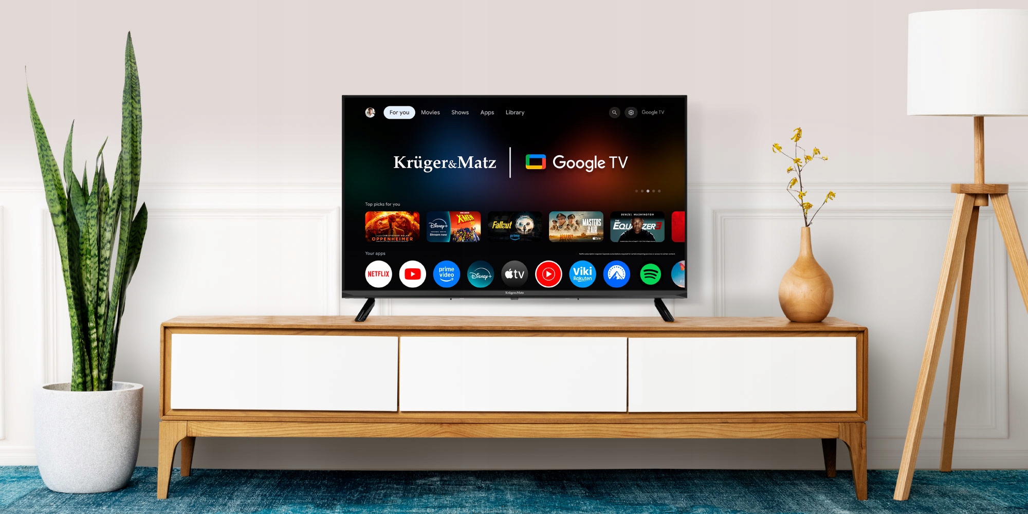 Telewizor SMART Google TV 32" HD WiFi DVB-T2 H.265 HEVC HDR Chromecast