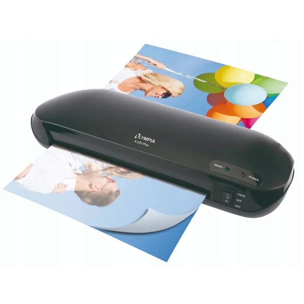 Laminator A4 prędkość 400 mm/min NA GORĄCO ZIMNO 75 -125 mikronów Olympia