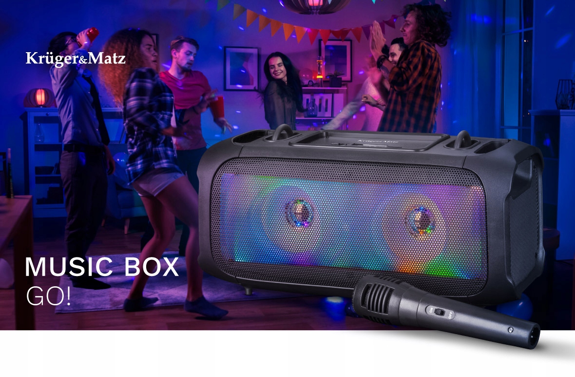 Głośnik Bluetooth 5.0 TWS Music Box GO! USB SD AUX
