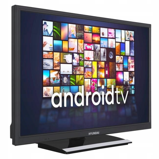 Telewizor SMART Android TV WiFi BT HYUNDAI 24'' HD LAN PC Ci APLIKACJE 12V