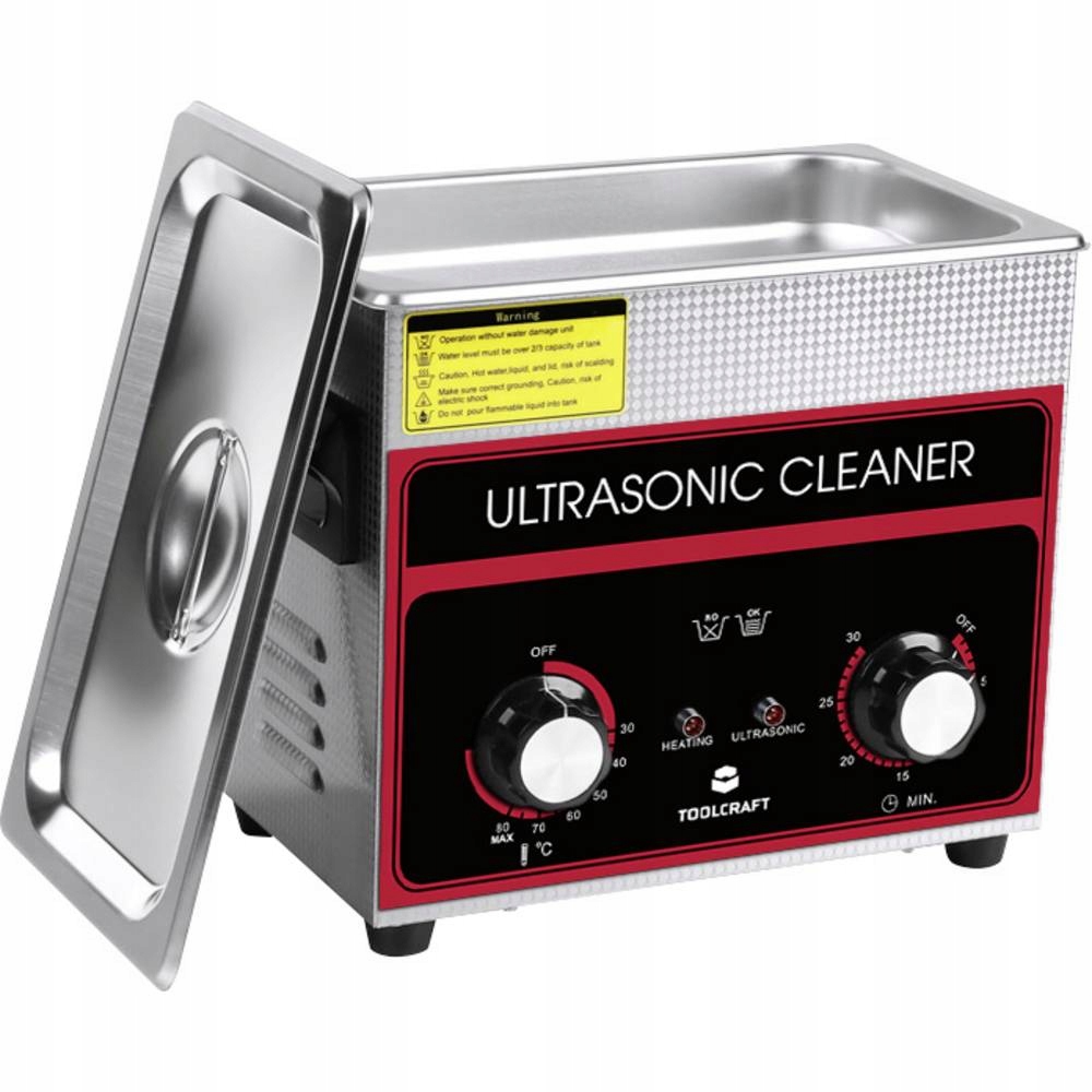 Profesjonalna MYJKA ultradźwiękowa WANNA 3,2L stal nierdzewna reg temp czas