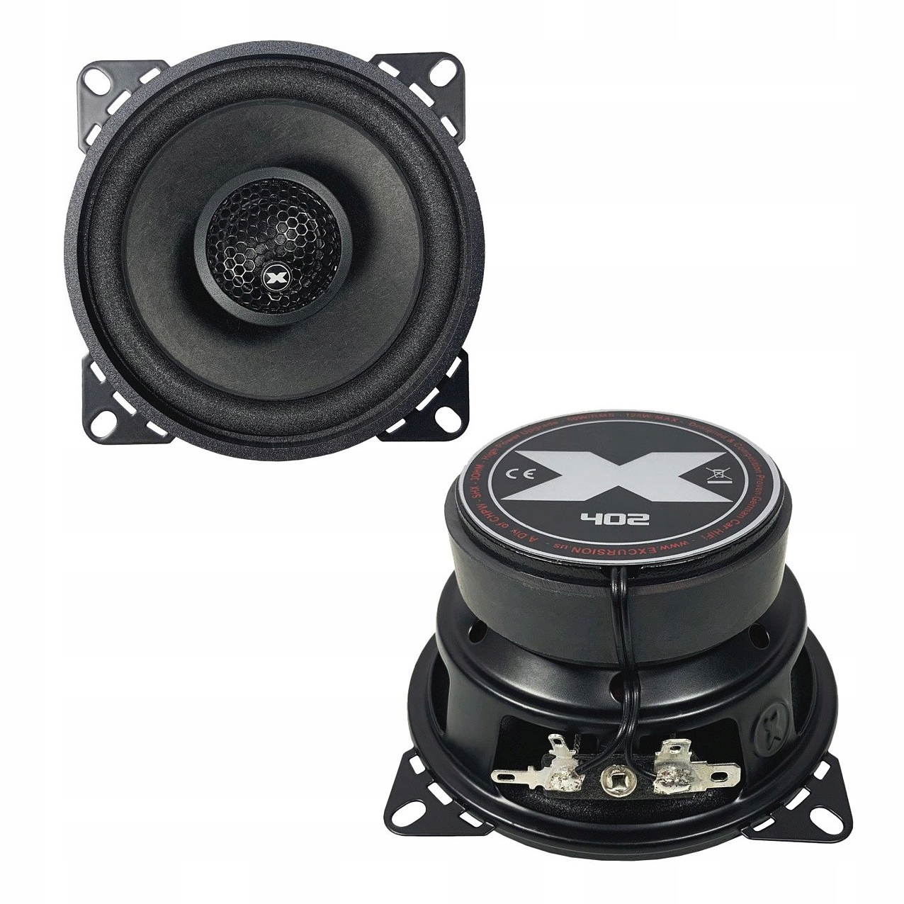 Głośniki Excursion 10cm 2 drożne 3 ohm 125W