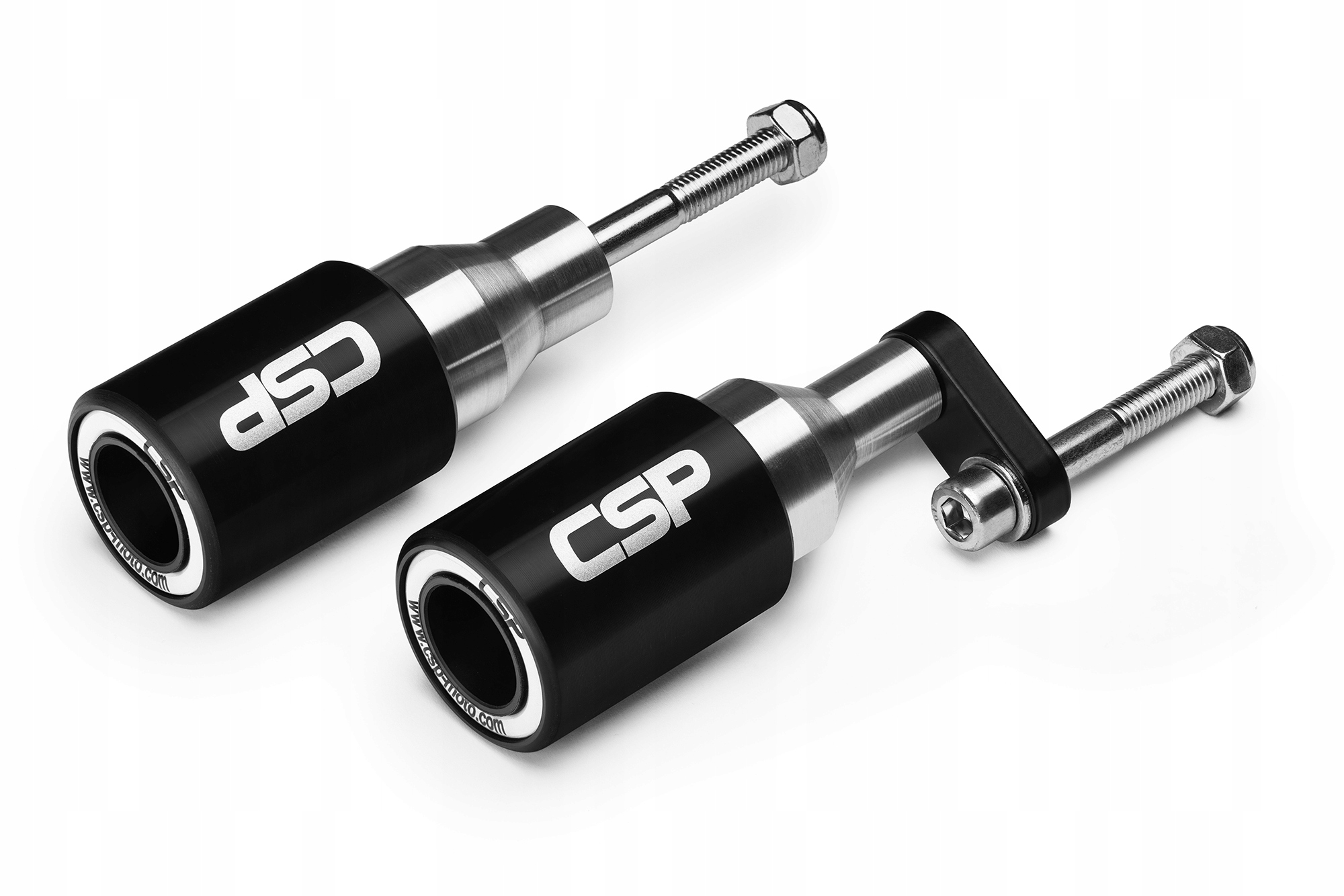 Set 2 crash pad-uri moto, CSP, Plastic, Pentru Kawasaki