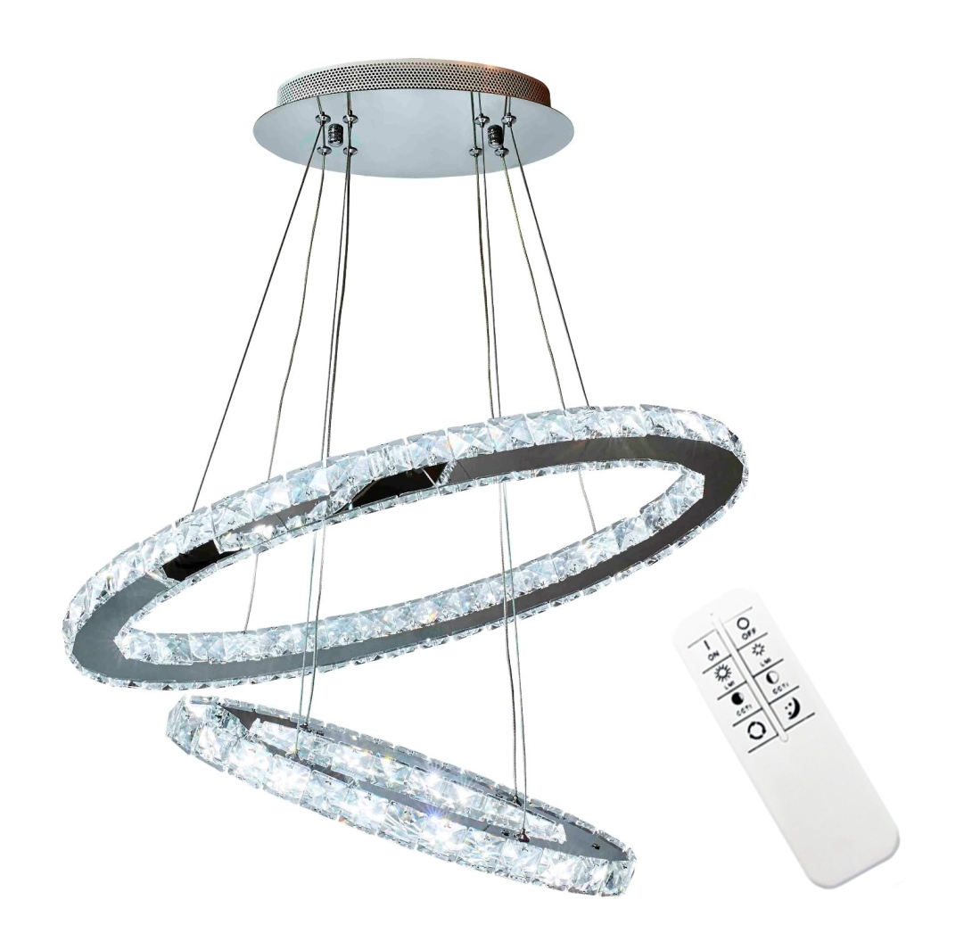 Lampa Olivia II kryształki glamour elipsy 40 + 60cm 5908272667332