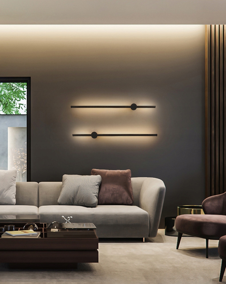 Nowoczesna lampa ścienna LIZBONA II kinkiet LED12W 90cm Wobako