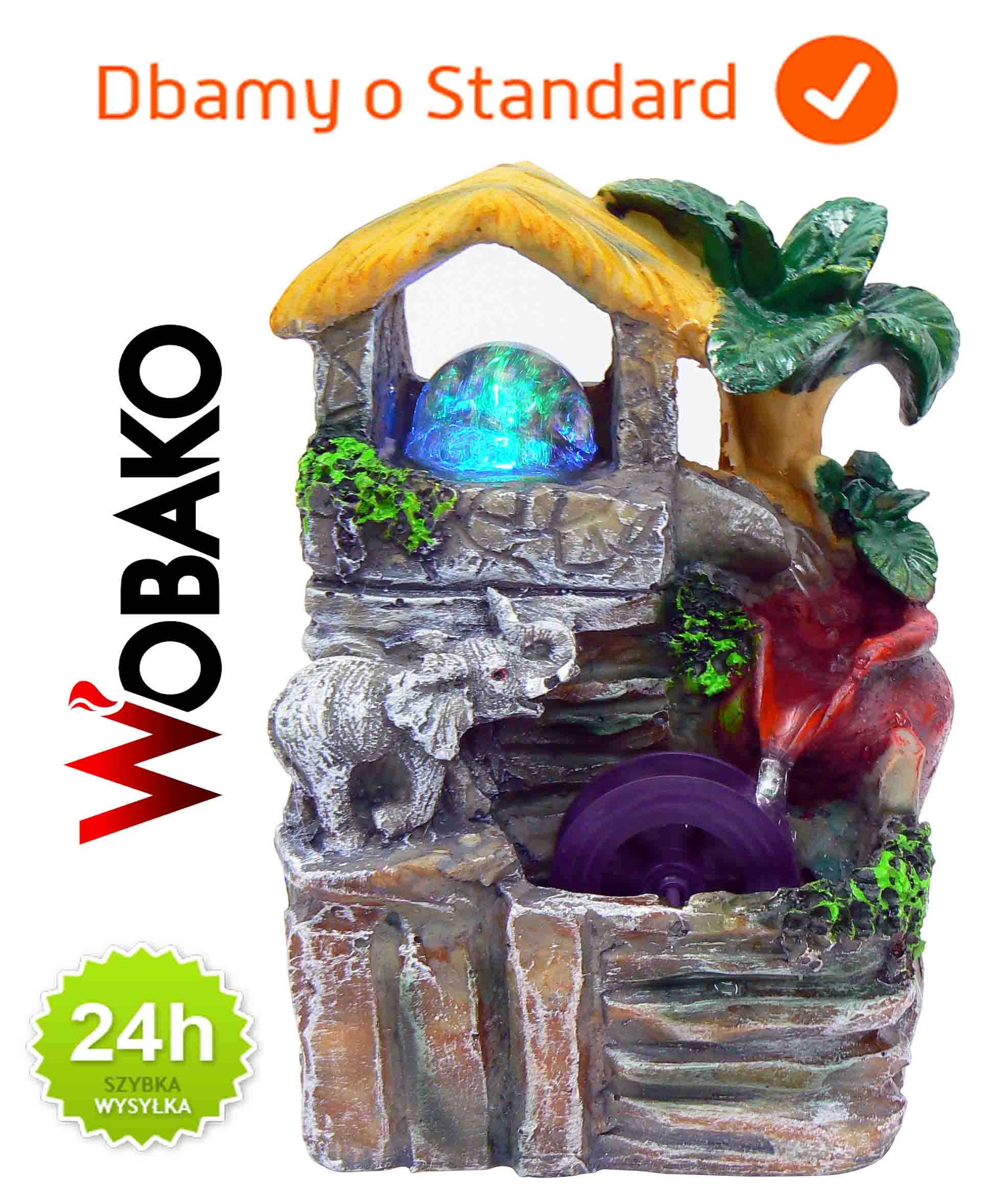 Pompka do Fontann z Regulacją Przepływu i Oświetleniem LED - 180 l/h, 50 cm